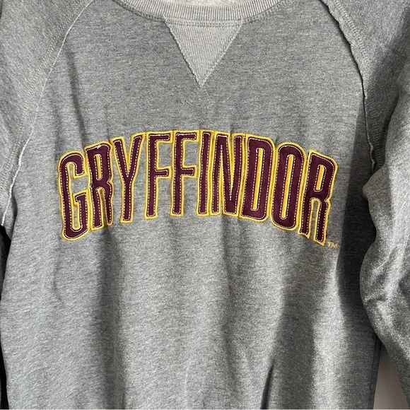 Harry Potter Gryffindor Sweatshirt Universal Studios Park Exclusive Gray Size S - Picture 2 of 11